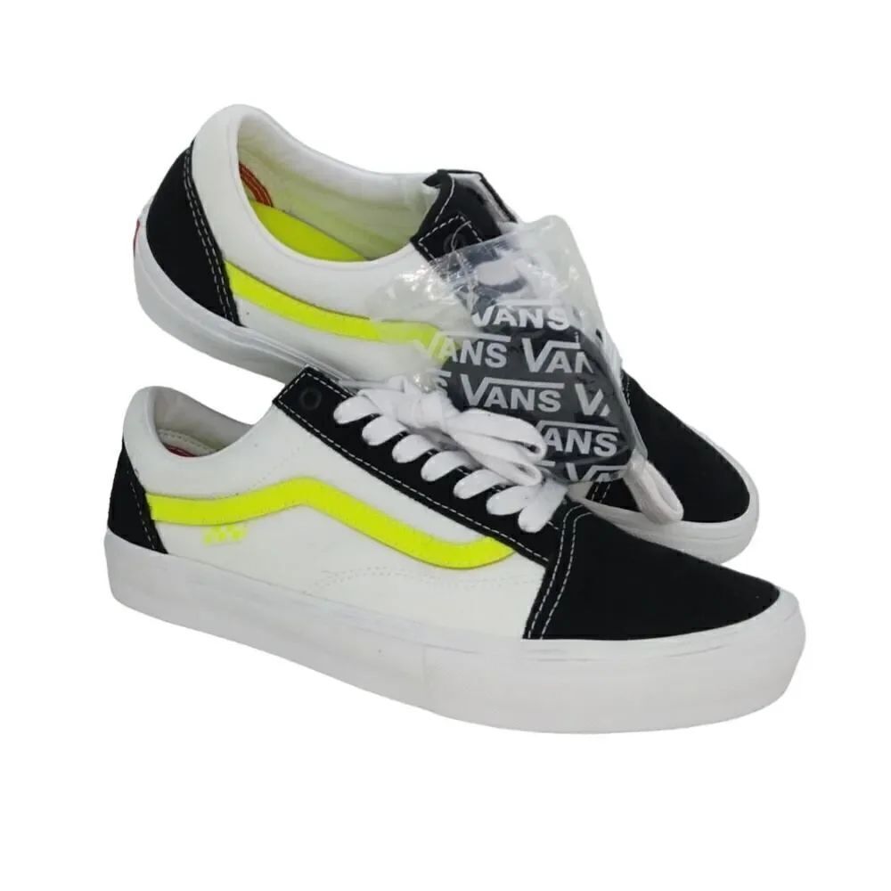 VANS Old Skool Mens NEW w/Tags Yellow/Black/White Suede Sneakers- sz. 11 1/2